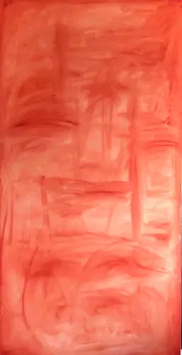 Time-lapse of the painting being made, from a bare canvas through fourteen stages to the finished cityscape.